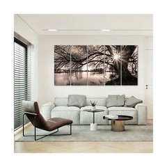 sechars Extra Large 5 Piece Wall Art Old Tree by Lake Picture Canvas Prints S…