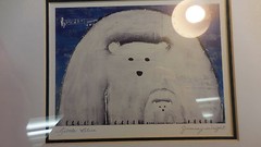 Framed Light Blue Art Print by Jimmy Wright 5 x 7 » print only, frame 13 x 11″