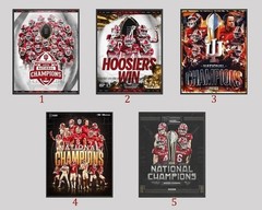 Indiana Hoosiers Football National Champions 2026 Poster College Football