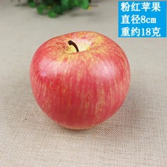 8cm Simulation Fruit Apple Plastic Fake Red Green Yellow Apples Photo Props