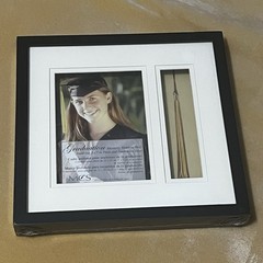 NEW MCS GRADUATION SHADOW BOX FRAME WITH TASSEL INSERT HOLDER 5×7 PHOTO BLACK
