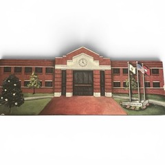 First National Bank of Magnolia Arkansas Wooden Building Plaque 1997