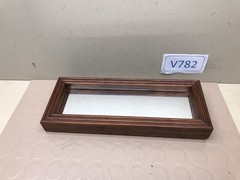 Vintage Narrow Wood Framed Rectangle Wall Mirrors Vertical or Horizontal