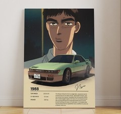 Initial D Collection: Iconic Characters & Cars – A1/A2/A3/A4 Canvas Framed