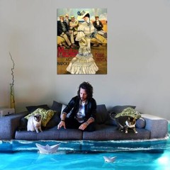 V5046 Woman Retro Vintage Classic Painting Decor WALL POSTER PRINT