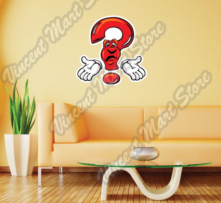 Question Mark Creativity Test Answer Wall Sticker Room Interior Decor 20″X25″