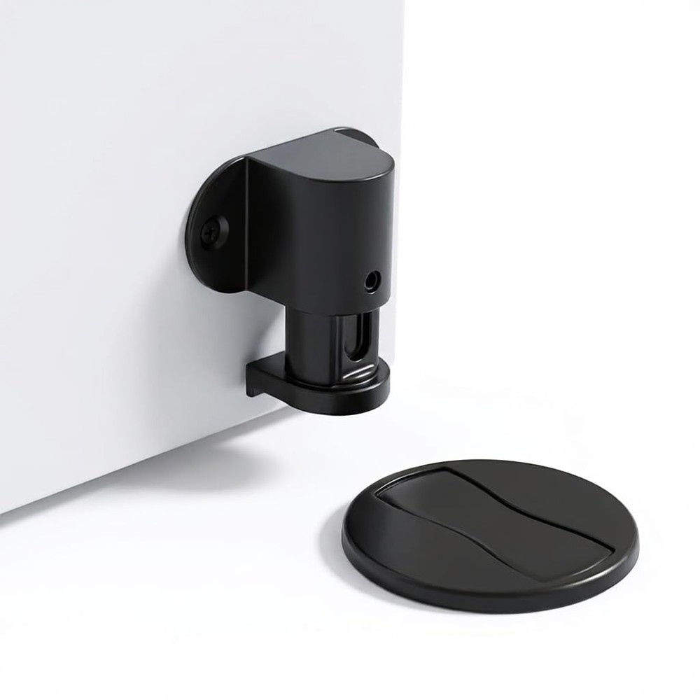 1 Pack Magnetic Door Stopper – Adjustable Magnetic Door Stop for Bottom of Do…
