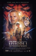 AA4179 Star Wars Episode I The Phantom Menace 1999 Bordered Movie Poster 11×17