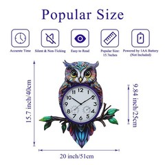Large Outdoor Wall Clock with Thermometer Humidity Silent No-Ticking