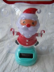 NEW Solar Powered Dancer Dancing Merry Christmas Santa Claus Bobble Head Toy