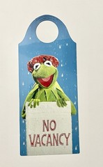 Vintage The Muppet Show Kermit Door Hanger Sign 1981 Henson Muppets RARE
