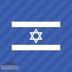 Israel Flag Vinyl Decal Stick