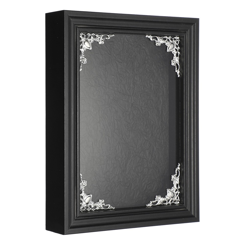 Specimens Display Frame, 7.5 x 5.1 Inch Shadow Box Mini Memory Box Frame, Black