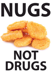 NUGS NOT DRUGS Fridge Magnet Kitchen Home Decor – 3.5″ x 2.5″ Made in USA