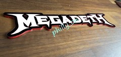 MEGADETH 1 Logo Shape Acrylic Plastic Sign 1/8″ thick Wall Decor Man Cave