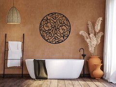 Mandala Metal Wall Art, Flower Wall Art, Home Decor, Yoga Wall Decor, Yoga Gift