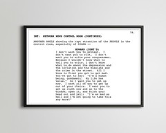 NETWORK – Screenplay POSTER! – Film – Script – Writing – Acting – Sidney Lumet