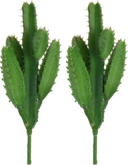 Bluecell 2Pcs Real Looking Artificial Cactus Plant DIY Material for Home Decorat