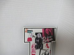 Barbie Letter «J» Wood Wall Art Print Décor For Kids Room NEW