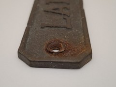 Vintage Brass Ladies Door Restroom Sign( See Pictures)