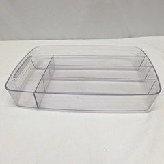 Longaberger Basket Protector 45438 Spoon Drawer Clear Plastic 5 Compartment