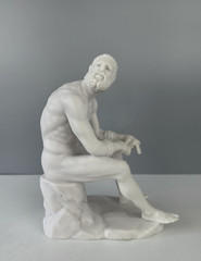 Boxer at Rest Sculpture, 25cm/9.8″, Roman Statue, Greek Statue, Statue Decor