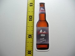 COORS BEER BOTTLE SMALL STICKER DECAL BAR ALCOHOL FUN PARTY CELEBRATION
