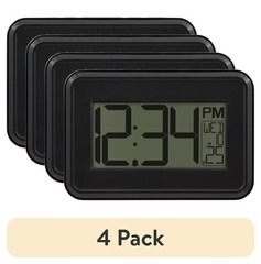 4 pack 4.90″ Digital Table & Wall Clock W/ 12-Hour Display & Alarm New