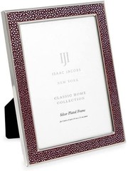 Isaac Jacobs Leather with Metal (Vertical & Horizontal) Picture Frame, Shagreen
