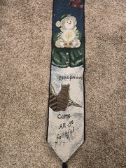 Vintage «Come All Ye Faithful » Snowman Wall Hanging Tapestry 6″w X 47″ L
