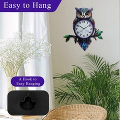 Large Outdoor Wall Clock with Thermometer Humidity Silent No-Ticking