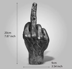 Resin Ornaments Of Middle Finger Statue Upright Figurine Art Sculpture Decor