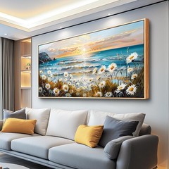 PHAOHUAXM Wall Decor For Living Room Large Canvas Wall Art Flowers Farmhouse …