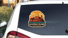 Alcatraz Island California Sticker Decal Vinyl Die-Cut Symbolic Landmark Design