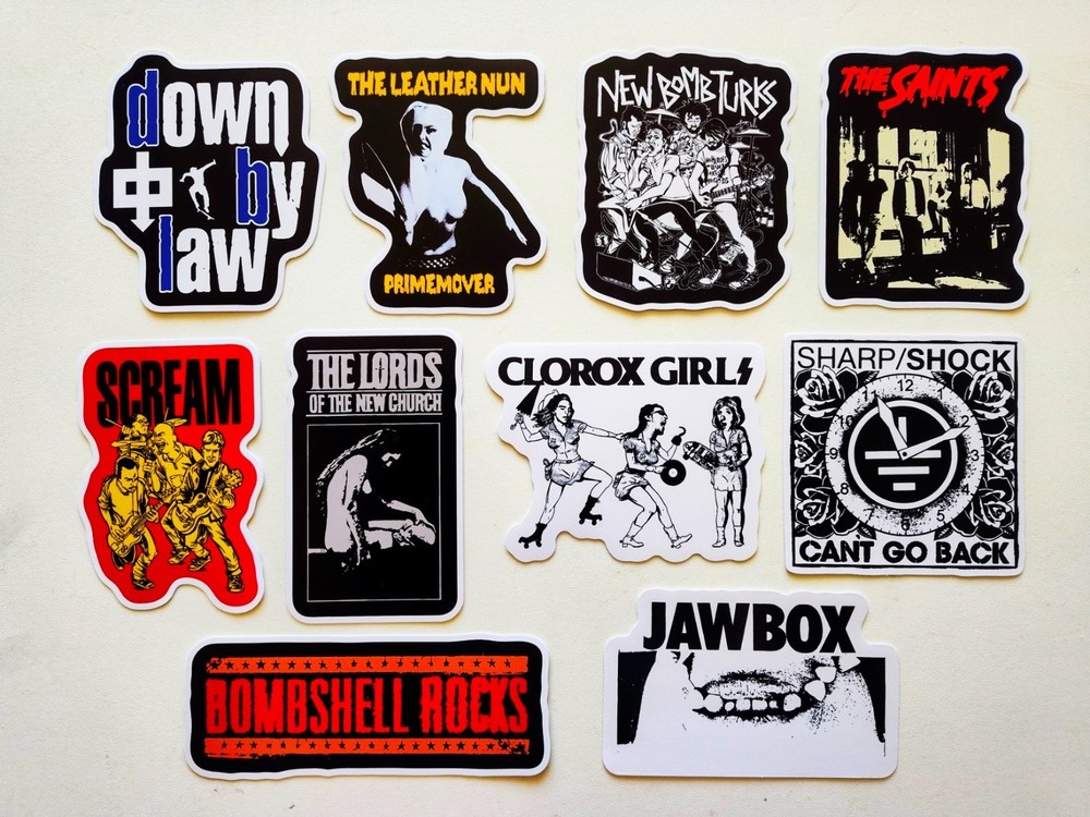 Punk Rock Sticker Pack (10) Set 35 Jawbox Clorox Girls Scream Saints Down By Law