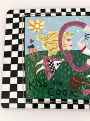 Karen Rossi Metal Kitchen Sign 12 X 8 In – Kiss The Cook – Silvestre – Whimsical