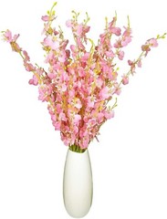Artificial 37in Orchids Flowers 12PCs Silk Dancing Lady Orchids pink