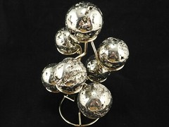 SEVEN! Sphere Display Stand Metal Medium Size Gold Color