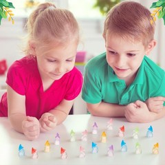 72 Pcs Luminous Mini Resin Gnomes, Tiny Gnomes Fairy Garden Statues Glow in T…