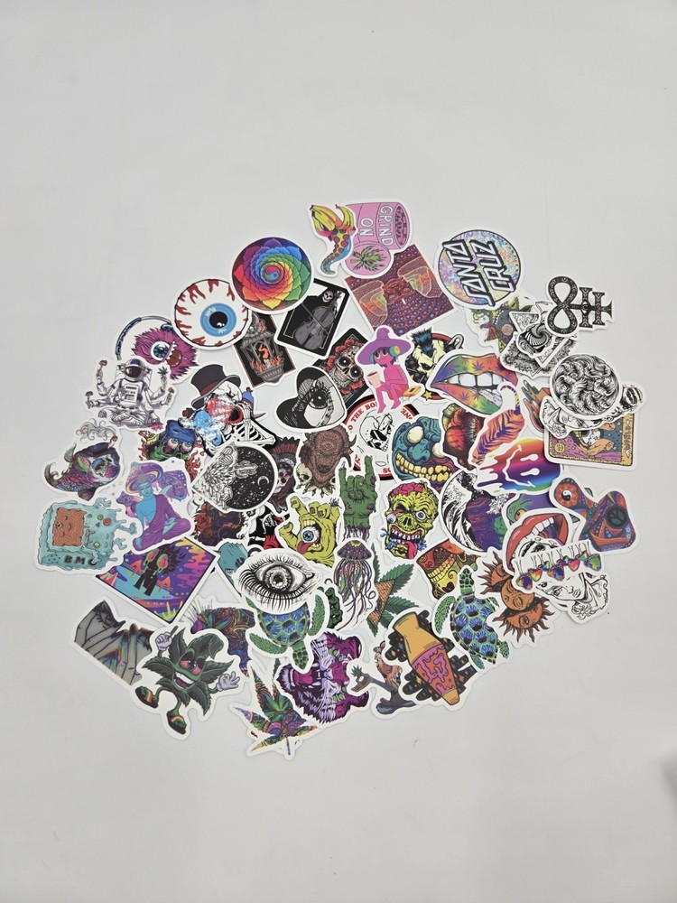 155 Piece Stickers Peel Water Bottle Laptop Luggage Random Assortment