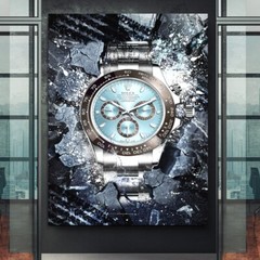 Rolex Daytona Platina inspired Canvas Wall Art Print – Watch Art Poster Print
