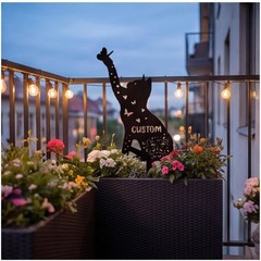 Custom Cat Memorial Stake, Personalized Grave Marker, Butterfly Garden Pet Loss