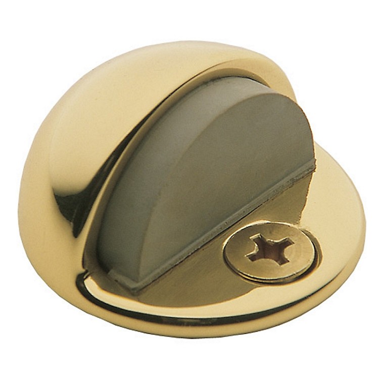 Baldwin Estate Solid Brass Half Dome Door Bumper 4000-030 1″ Polished Brass