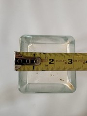 Clear Glass Flower Arrangement Bud Vase 15” Inches Tall Column Shape