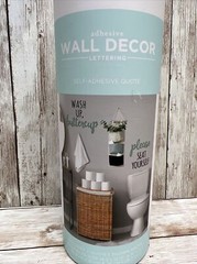Home Adhesive Wall Decor Adhesive Lettering Wash up Buttercup Seat Yourself