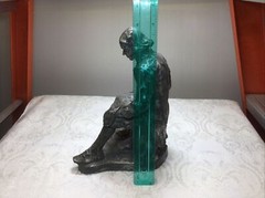 Bronzed Thomas Jefferson Declaration of Independence Resin Statue Sitting 10”