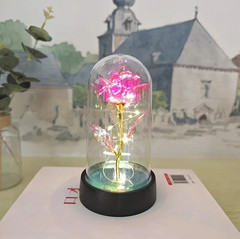 1pc Artificial Rose Eternal LED Flower Gift–Romantic Valentine’s & Wedding Decor
