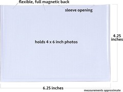 10/11 Pc Magnetic Photo Sleeves 4×6 Picture Holder Wall Decoration Fridge Magnet