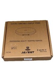 JAYEGT 9.8″ ELECTRIC DISPLAY TURNTABLE STAND WITH REMOTE WHITE