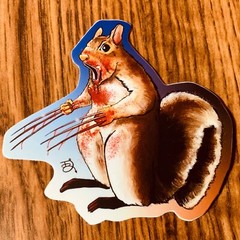 Wolverine Squirrel Vinyl Sticker 3” Artist Johnny Larson X23 Weapon X Marvel MCU